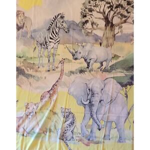 Sassy Jones Safari Animals Watercolor Oversized Scarf 50x50